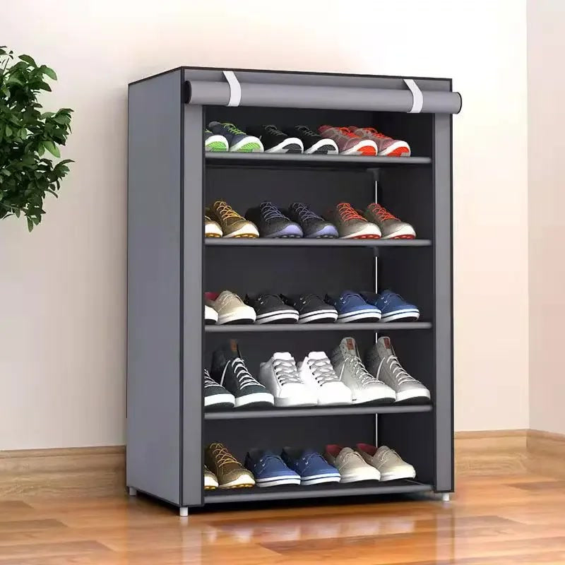 Shoe Rack with Cover – Organized Storage with Style and Protection