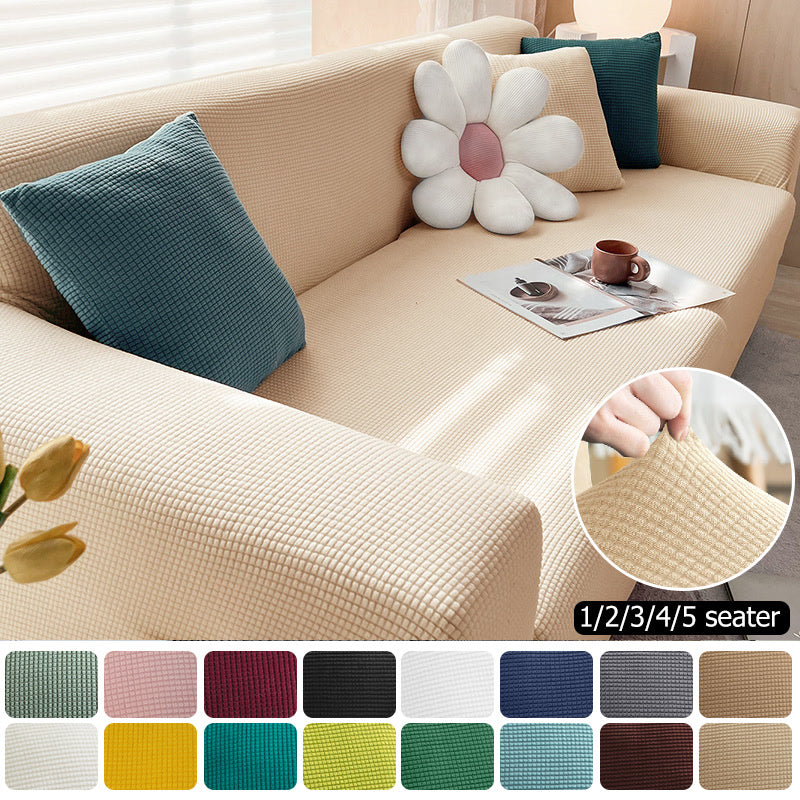 Sofa Cover Elastic For Living Room Home Jacquard Stretch  Slipcovers  Corner Couch Covers 1/2/3/4 Seater L Shape Free Shopping