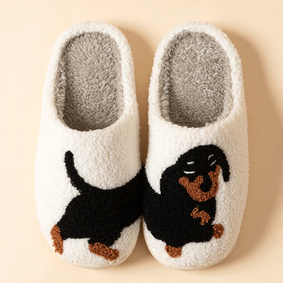 Women’s Cozy Indoor Shoes – Adorable Dog Theme for Ultimate Comfort