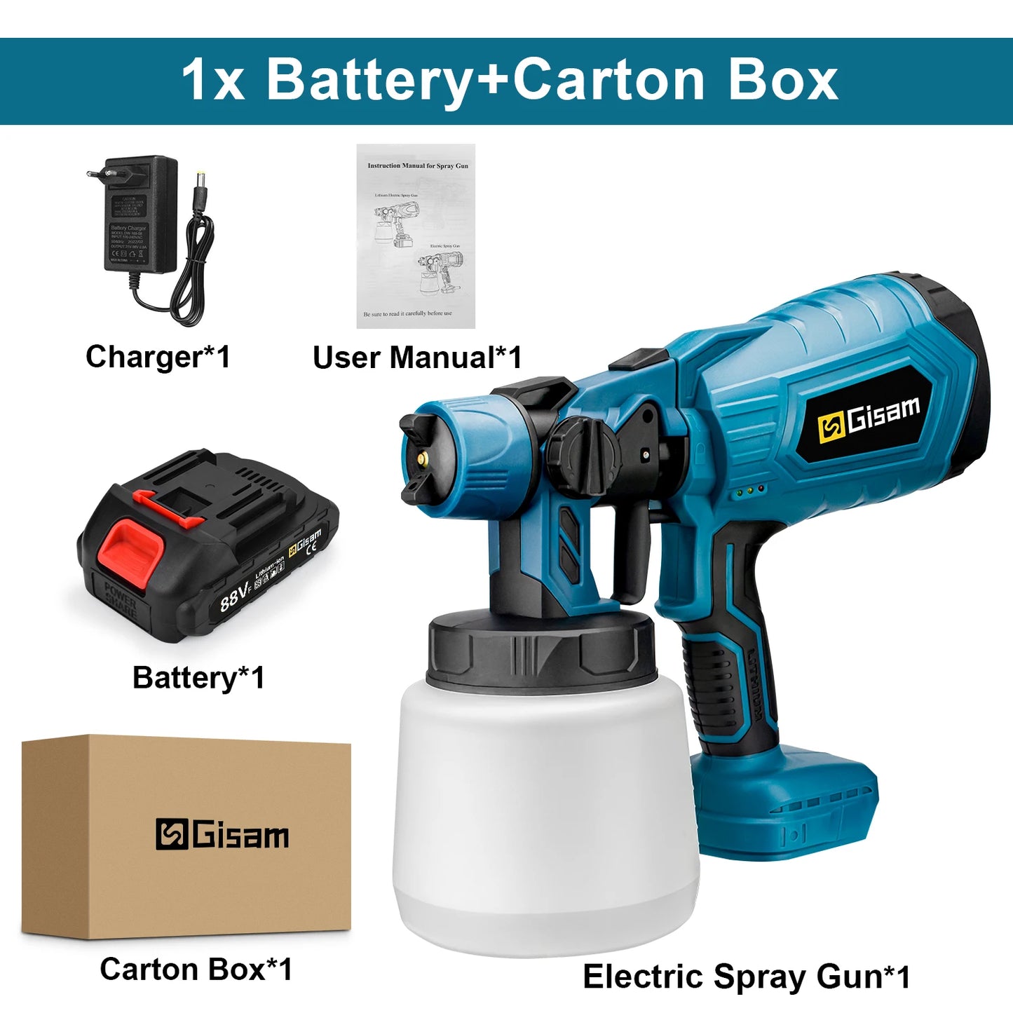 18V Cordless Spray Gun – Paint Faster and Easier Anywhere