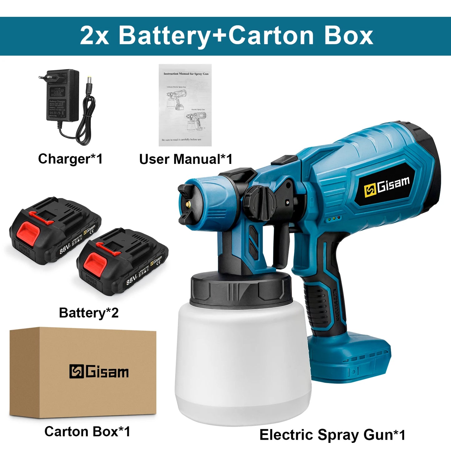 18V Cordless Spray Gun – Paint Faster and Easier Anywhere